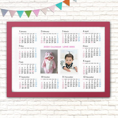 no50 A3 A4 2025年4月はじまり 写真入り カレンダー 令和7年 写真