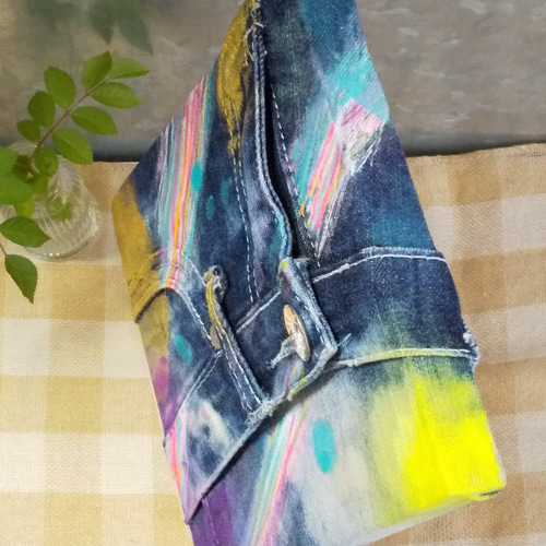 デニムアートパネル リメイクデニム 絵画 アオイタマヨ 通販 9599942