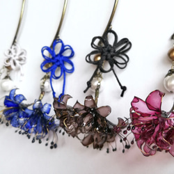 cluster‐amaryllis　彼岸花　曼珠沙華　ear hook/ear accessory 第6張的照片