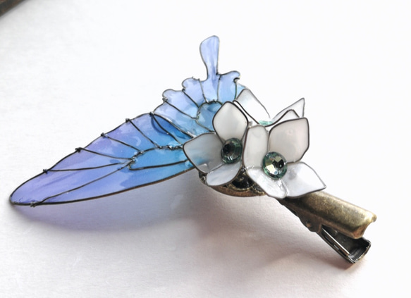 Four seasons butterfly hair clip 第3張的照片