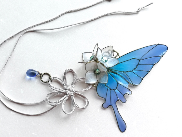 Four seasons butterfly hair stick / hair comb 第2張的照片