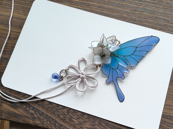 Four seasons butterfly hair stick / hair comb 第10張的照片