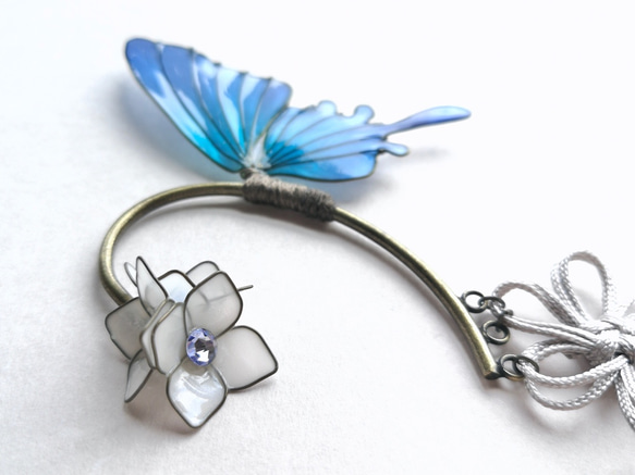 Japanese Fourseason  colored Butterfly ear cuff 第7張的照片