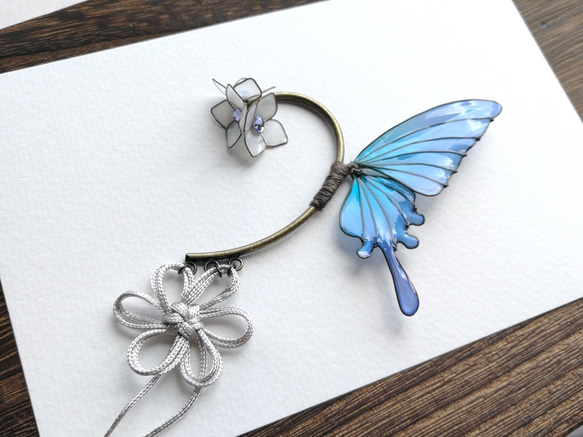 Japanese Fourseason  colored Butterfly ear cuff 第14張的照片