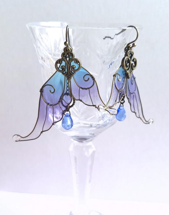 【Windine】 Water spirit pierced earrings 第1張的照片