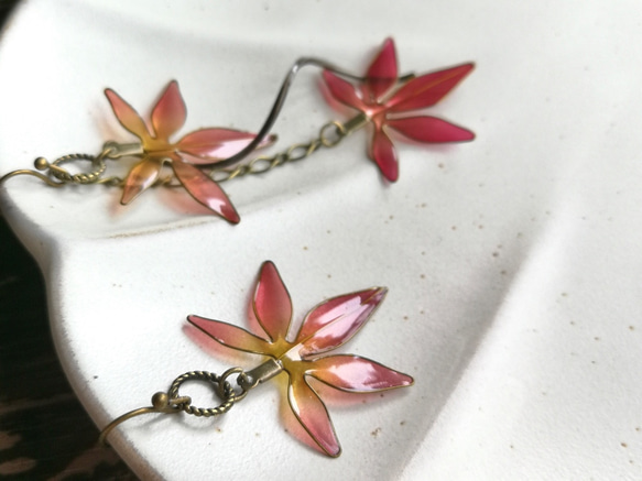 Autumn leaves  Asymmetric pierce 第6張的照片