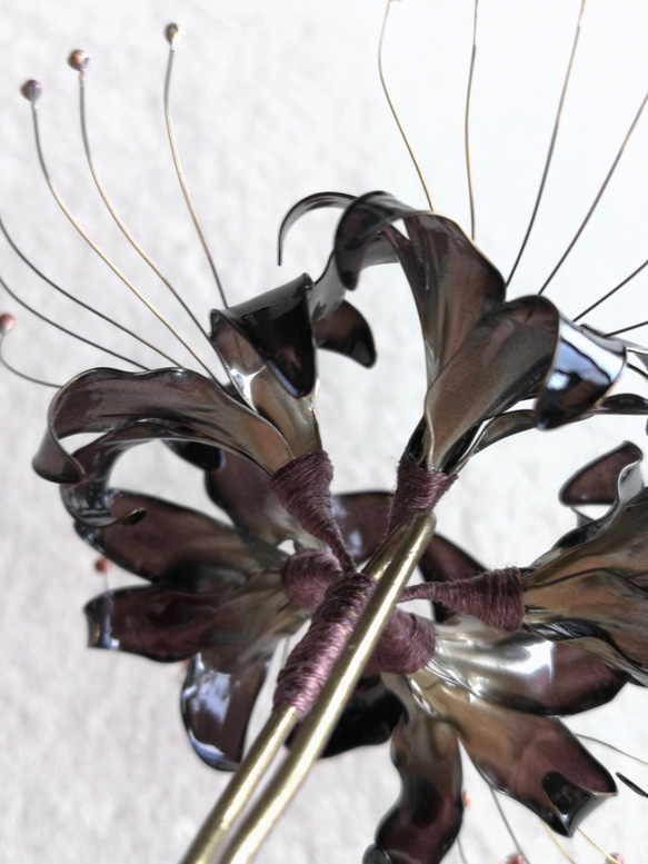 cluster‐amaryllis　彼岸花　曼珠沙華　hair stick 第5張的照片