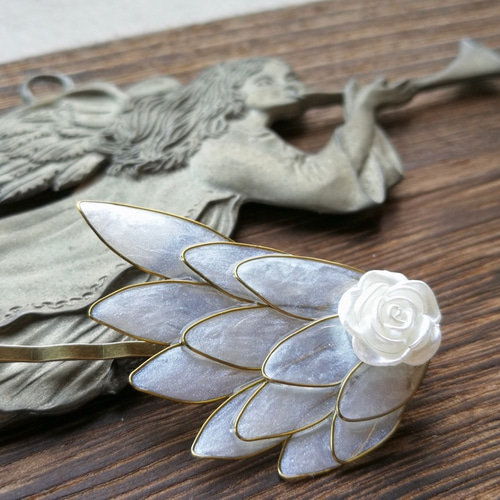 天使の羽のヘアピン ヘアピン Atelier＊NAGI 通販 7990629｜Creema