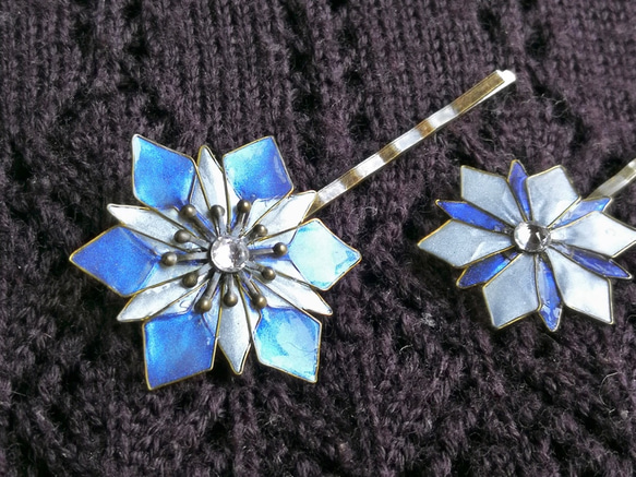 Frozen＊Fractal * 雪の結晶のヘアピン❄️セット ヘアピン Atelier