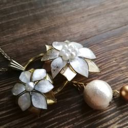 Christmas flower’s wreath — Pendant necklace 第1張的照片