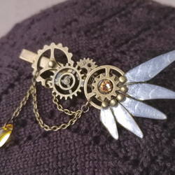 Ornithopter-III⁑Auto(Mechanism) Wing — steam punk hair clip 第1張的照片