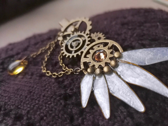 Ornithopter-III⁑Auto(Mechanism) Wing — steam punk hair clip 第2張的照片