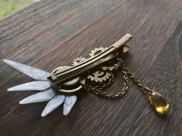 Ornithopter-III⁑Auto(Mechanism) Wing — steam punk hair clip 第5張的照片