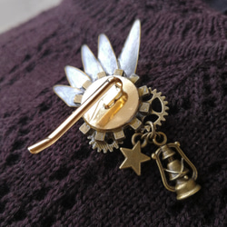 Ornithopter-IV⁑ steampunk with wings hair cuff 第3張的照片