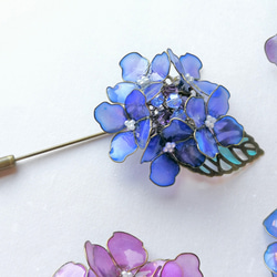 hydrangea Petit corsage/brooch 第2張的照片