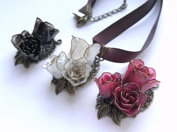 The old rose Choker necklace 第1張的照片