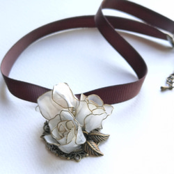 The old rose Choker necklace 第3張的照片