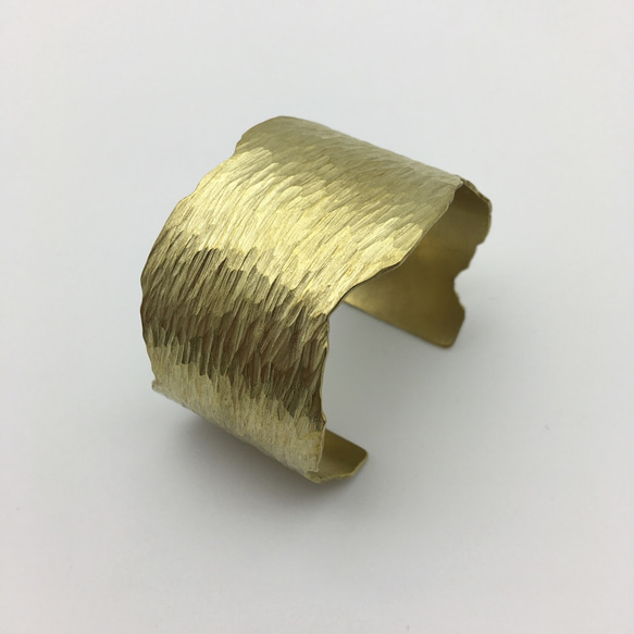 ワイド荒らし真鍮バングル  ［Brass］ 1枚目の画像