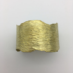 ワイド荒らし真鍮バングル  ［Brass］ 2枚目の画像