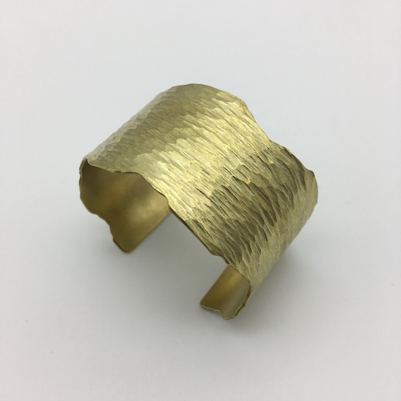 ワイド荒らし真鍮バングル  ［Brass］ 3枚目の画像