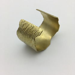 ワイド荒らし真鍮バングル  ［Brass］ 4枚目の画像