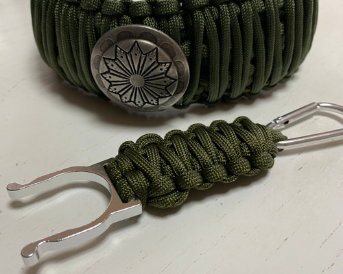 パラコードの首輪 幅広タイプ コンチョ プレゼント付き リード・首輪