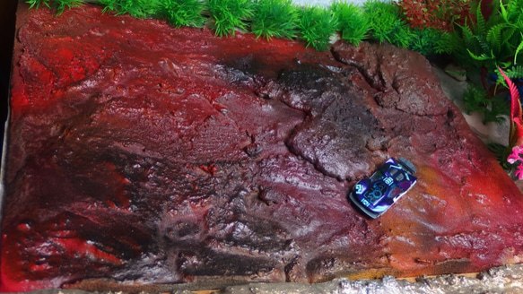 「紅赤土」47cm X30cm前後　ジオラマ　ディスプレイ　地面 6枚目の画像