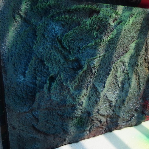 EX11.岩場濡れ岩中間 軽量 ディスプレイ ジオラマ 模型 フィギュア