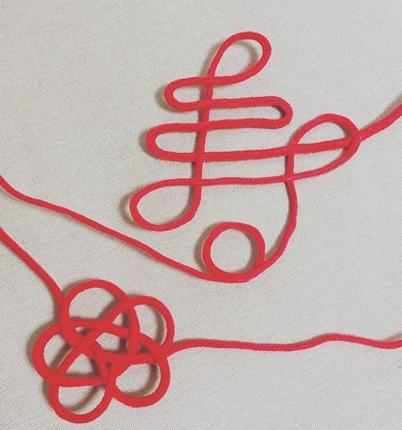 運命の赤い糸♡寿、平梅 2点セット。前撮りアイテム.和装ガーランド 針金アート 1枚目の画像