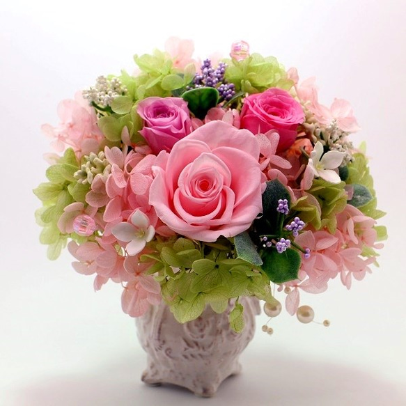 プリザーブドフラワーアレンジメント プリザーブドフラワー・ロングボックスアレンジメント 003 | すべての