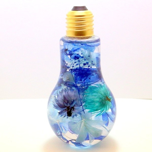 フラワー ハーバリウムブルー～見つめているだけで癒される～ L 母の日