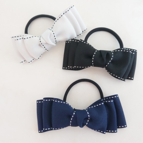 ハンドメイドヘアゴム リボンステッチリボンリボンCオーダーページ