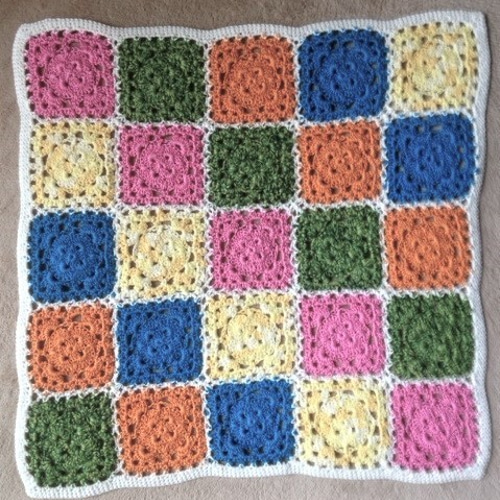 値引き モチーフつなぎ マルチカバー（小） その他インテリア雑貨