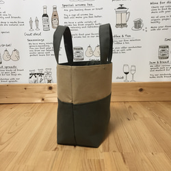 カーキ 帆布 2色の トートバッグ 帆布 /A4対応サイズもあります 3枚目の画像