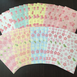 パステルカラーの桜三昧 ポチ袋 8種32枚セットっ♡ 1枚目の画像