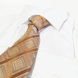 秋冬のロマン・ブロンズカラーのネクタイ　 4枚目の画像