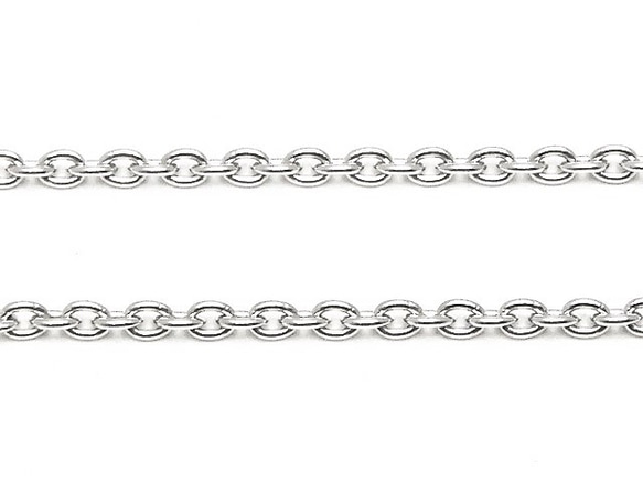 SILVER925 ネックレス あずきチェーン 1.7mm 50cm［純銀］【1コ販売】(SV-810CH 3枚目の画像