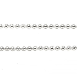 SILVER925 ネックレス ボールチェーン 1mm 50cm［純銀］【1コ販売】(SV-813CH 3枚目の画像