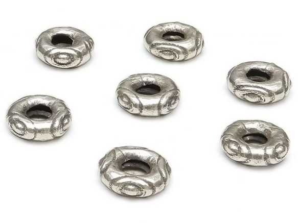 カレンシルバー　多角形　120cm カレンシルバー多角形ビーズ2WAYネックレス太さ•長さはオーダー