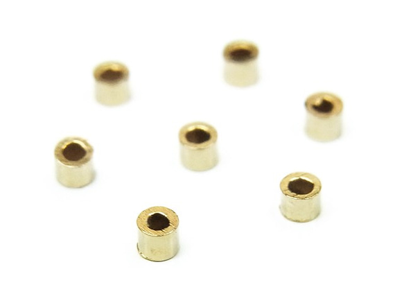 14KGF つぶし玉 1×1mm【30コ販売】(14K-TB1 1枚目の画像