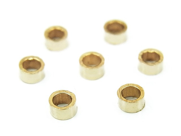 14KGF つぶし玉 2×1mm【20コ販売】(14K-TB2 1枚目の画像