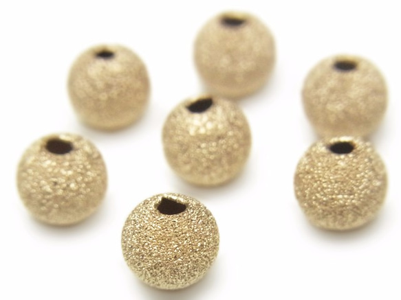 14KGF ビーズ 丸玉 4mm［スターダスト］【4コ販売】(14K-130BZ 1枚目の画像