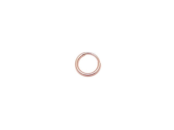 14KGF ピンクゴールドカラー フープピアス 9mm【1ペア販売】(14KPG-448HP 1枚目の画像