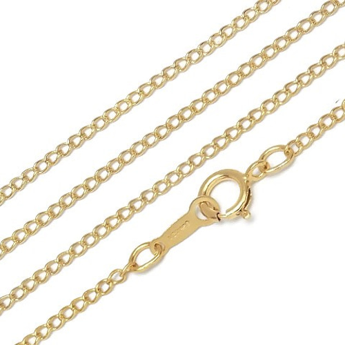 14KGF ネックレス 喜平チェーン 1.5mm 45cm【1コ販売】(14K-462NEK 