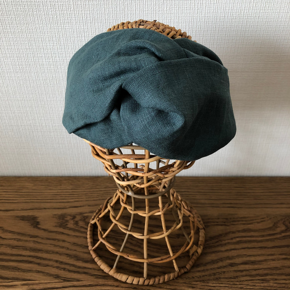 クロスターバン LINEN  blue green 2枚目の画像