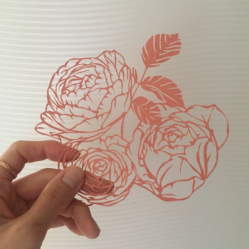 送料無料/おうち時間。切り絵に挑戦】切り絵デザイン2種セット