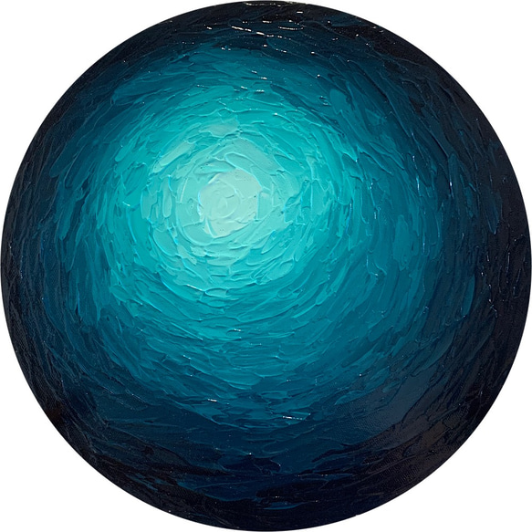 オーダー作品【DEEP SEA（S-#51）】絵画　インテリア　海　ハワイ　アートパネル　北欧 4枚目の画像