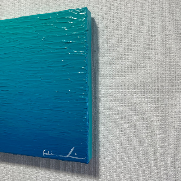 【無何有（#63）】絵画　抽象画　インテリア　アート　青色の絵 4枚目の画像