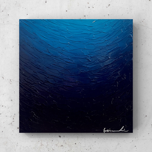 ＆lemon 青色の絵 無何有 無何有（#76）】絵画 抽象画 インテリア アート