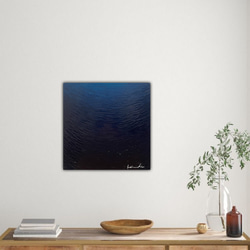 【無何有（#77）】絵画　抽象画　インテリア　アート　青色の絵 5枚目の画像